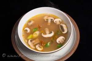Hot and Sour Chicken and Mushroom Soup