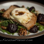 Baked baby Beetroot with Spiced Walnuts and Goats Cheese