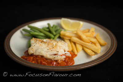 Cod with Tomato and Chorizo