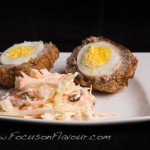 Scotch Eggs with Light Coleslaw