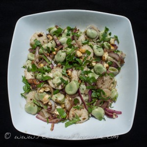 Broad Bean and Walnut Salad