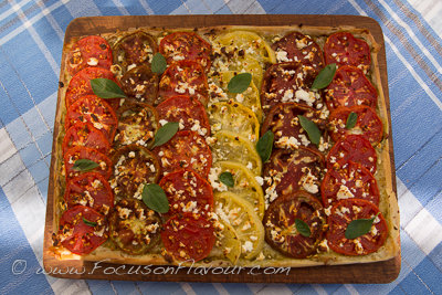 Tomato and Feta Filo Tart