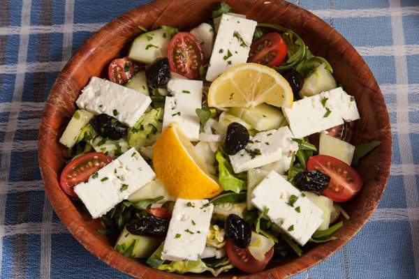 Greek Salad with feta and olives
