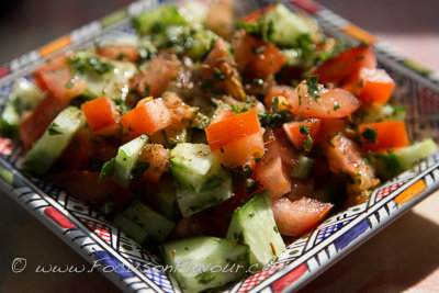 Moroccan Cucumber and Tomato Salad