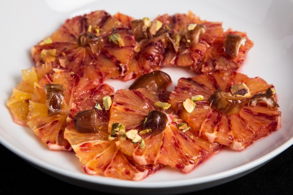 Blood Orange with Pistachios