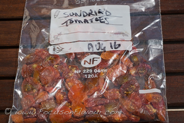 Sundried tomatoes for the freezer