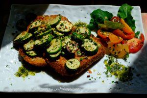 Courgette with herbs and lemon